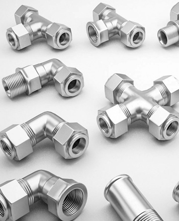 set of duplex of instrumentation tube fittings